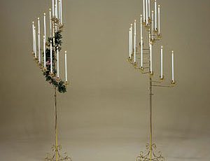 15 light spiral candelabra for wedding rental in birmingham al