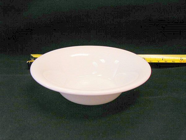 dishes, plates and china for rent in birmingham, al shown is a white dessert bowl