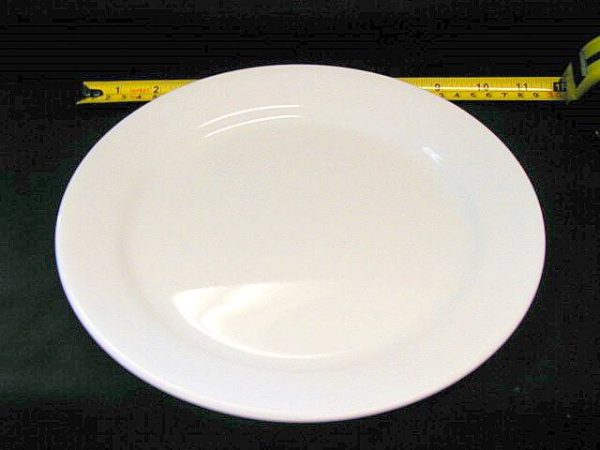 dishes, plates and china for rent in birmingham, al shown is a white dinner plate