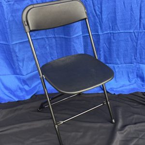 black folding chair for rent in vestavia, al