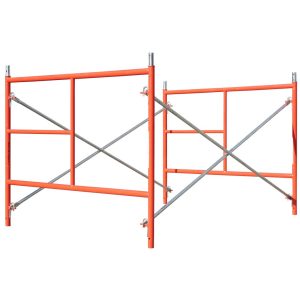 Scaffolding for painting and construction work.
