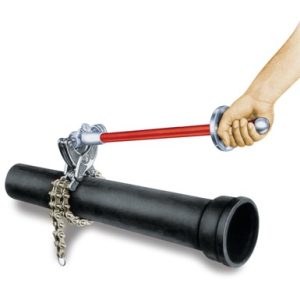 Chain style soil pipe cutter. Cuts up to 6"