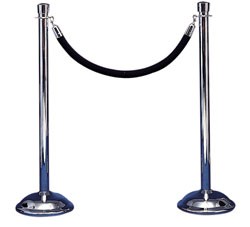 chrome stanchions and rope for rent in birmingham al used for events