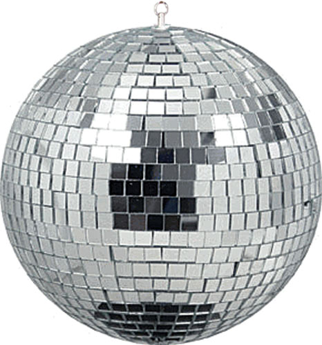 you can rent this mirror ball. great for parties