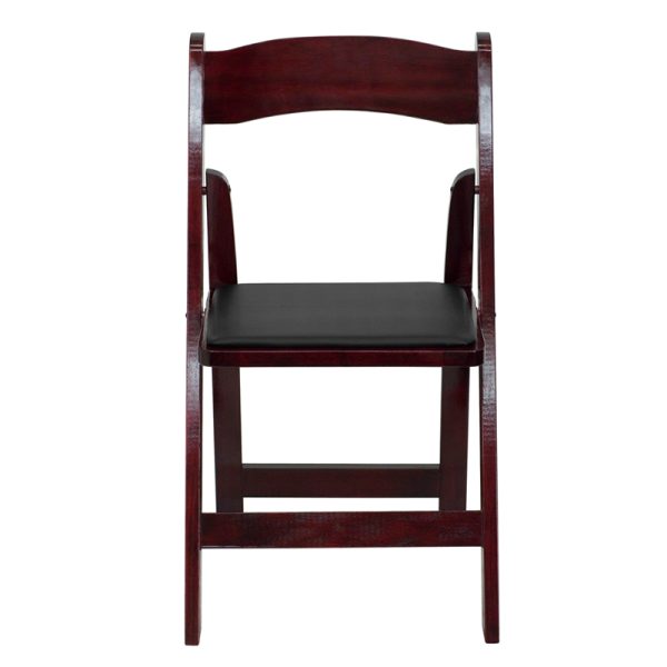 wooden mahogany padded chair for rent in hoover, al